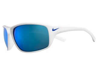 Adrenaline Sunglasses - White/Grey Blue Mirror