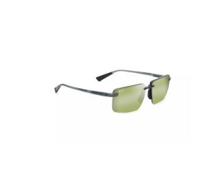 Laulima Polarized Sunglasses Shiny Foliage Green Frame Maui HT Lens