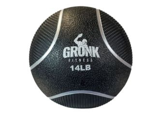 Gronk Fitness Medicine Ball 14lb Silver