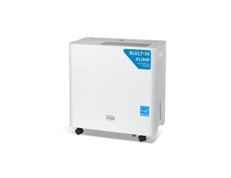 Black + Decker 50Pint Portable Dehumidifier with Pump - White