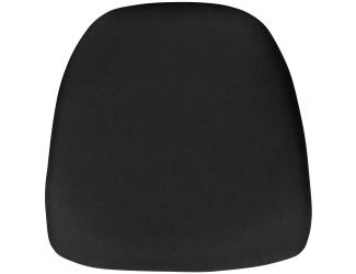 Hard Black Fabric Chiavari Chair Cushion - Event Accessories - Chair Cushions