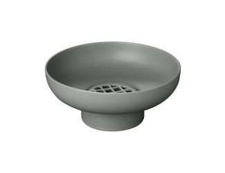 MIYABI Ceramic Vase - Low With Flower Grid