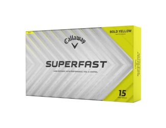 Superfast 15-Pack Golf Balls - Bold Yellow