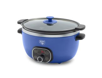 6qt Healthy Cook Duo Slow Cooker Night Blue