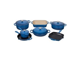 11pc Signature Cast Iron Ultimate Cookware Set Marseille