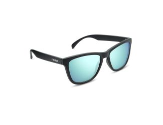 Chucktown Polarized Sunglasses - Black/ Blue Mirror