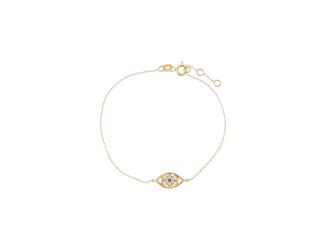 Diamond Pave Colored Evil Eye Bracelet