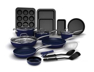 20pc Toxin Free Ceramic Nonstick Cookware Set