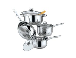 7 Piece Stainless Steel Cookware - (Family Size)