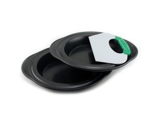 Perfect Slice 3pc Pie Pan Set with Slicer Tool