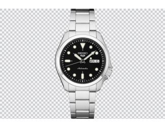 Mens Seiko 5 Sports SS Black Dial