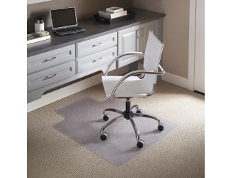 36" x 48" Carpet Chair Mat with Lip and Scuff and Slip Resistant Textured Top