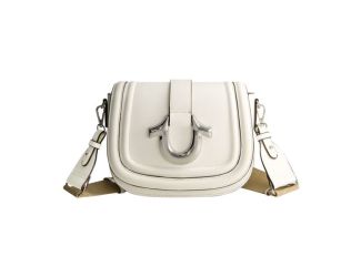 Saddle Bag with Gold Hardware
