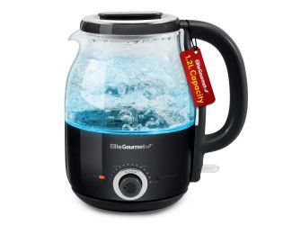 1.2L Electric BPA-Free Glass Kettle Black