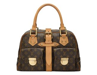 Louis Vuitton Manhattan GM Shoulder Bag in Monogram Canvas with Leather Trim