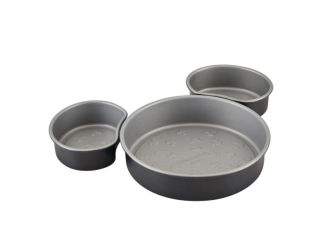 3pc Nonstick Mickey Head Cake Pan Set