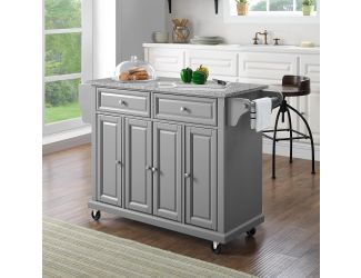 Full Size Granite Top Kitchen Cart