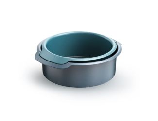 2pc Nest Bake Nonstick Round Cake Pan Set Blue