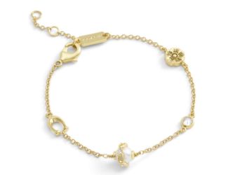 Pearl Orb Bracelet - Cream/Gold
