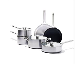 Mira Tri-Ply Stainless Steel 10pc Cookware Set