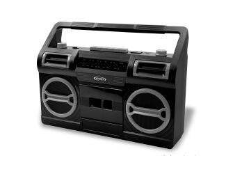 Portable AM/FM Radio with Cassette Player/Recorder and Built In Speaker