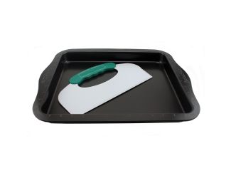 2 - Piece Perfect Slice Cookie Sheet with Tool
