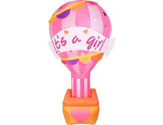 10-Ft. Tall It's a Girl Outdoor Blow-Up Inflatable with Lights and Storage Bag for Baby Shower Celeb