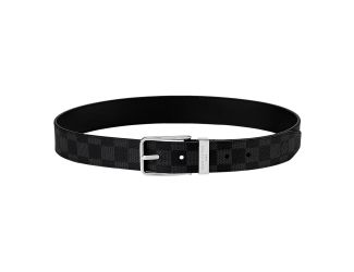 Louis Vuitton Pont Neuf 35mm Belt Damier Graphite Canvas 95