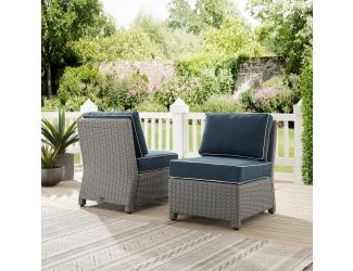 Bradenton 2Pc Outdoor Wicker Chair Set