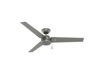 Cassius 52" Outdoor Ceiling Fan Matte Silver