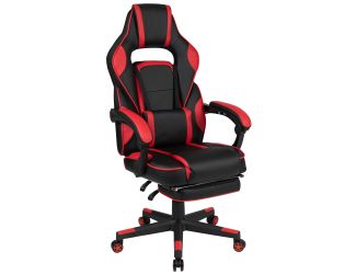 Black/Red X40 Series Reclining & Massaging Gaming Chair