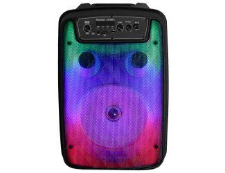 Fire Box 8" TWS Bluetooth Speaker w/ Light Show and Microphone
