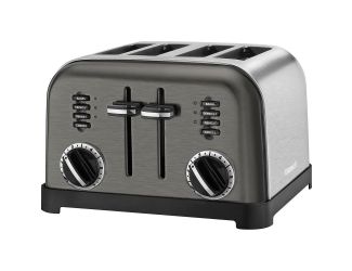 4-Slice Metal Classic Toaster (Black Stainless)