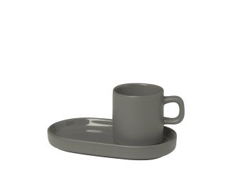 PILAR - Espresso Cups with Tray Set of 2
