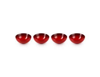 Set of 4 Vancouver Cereal Bowls Cerise