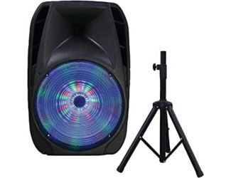 15" Professional Bluetooth DJ Speaker w/ Tripod Stand