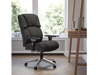 24/7 Intensive Use Big & Tall 400 lb. Rated High Back Black Fabric Chair
