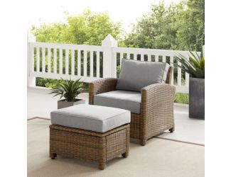 Bradenton 2Pc Wicker Outdoor Chair Set