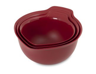 3pc Universal Mixing Bowl Set Red