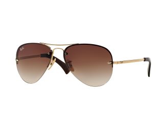 Aviator Sunglasses - Gold/Brown