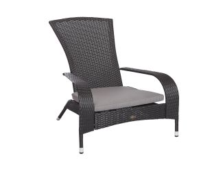 Coconino Wicker Adirondack Chair Black