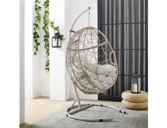 Cleo Outdoor Wicker Hanging Egg Chair