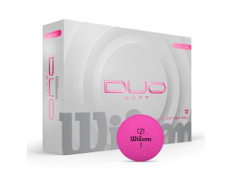 Wilson DUO Soft Pink Golf Balls - 1 Dozen