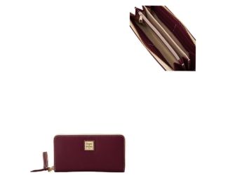 Lucca Leather Large Zip Around Wristlet