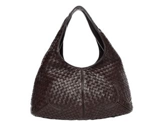 Bottega Veneta Nappa Intrecciato Ball Hobo Ebano Brown