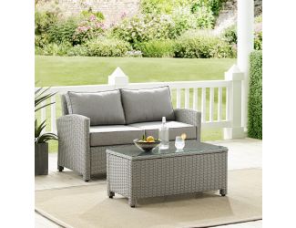 Bradenton 3Pc Outdoor Wicker Conversation Set