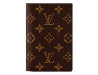 Louis Vuitton Monogram Canvas Cowhide Leather Passport Cover in Classic Brown