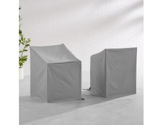 2Pc Outdoor Dining Arm Chair Furniture Cover Set