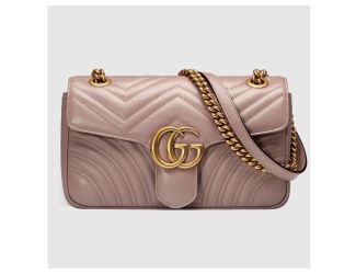 GG Marmont Matelasse Leather Shoulder Bag - (Dusty Pink Leather)