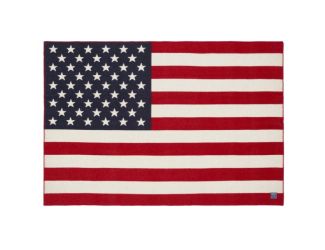 Faribault Mills American Flag Wool Throw